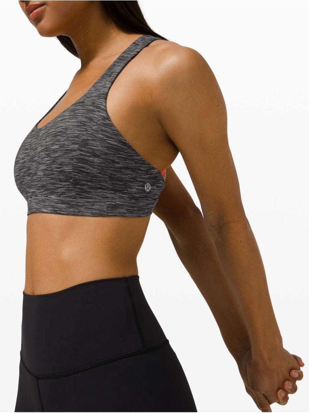 Lululemon Free To Be Serene Bra Size 14 Strappy Back Pink Punch C/D Cup - Picture 8 of 15